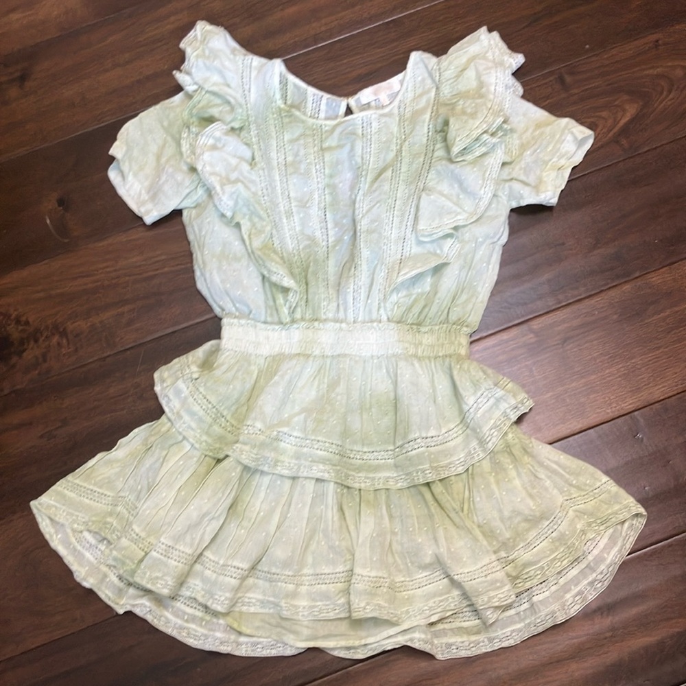 Loveshack fancy green natasha dress size p